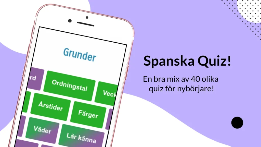 Spanska Quiz på mobil