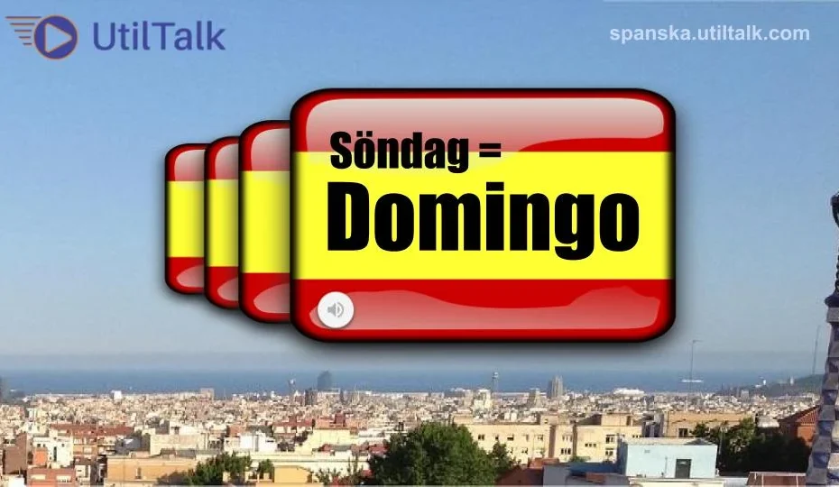 veckodagar spanska - måndag till söndag