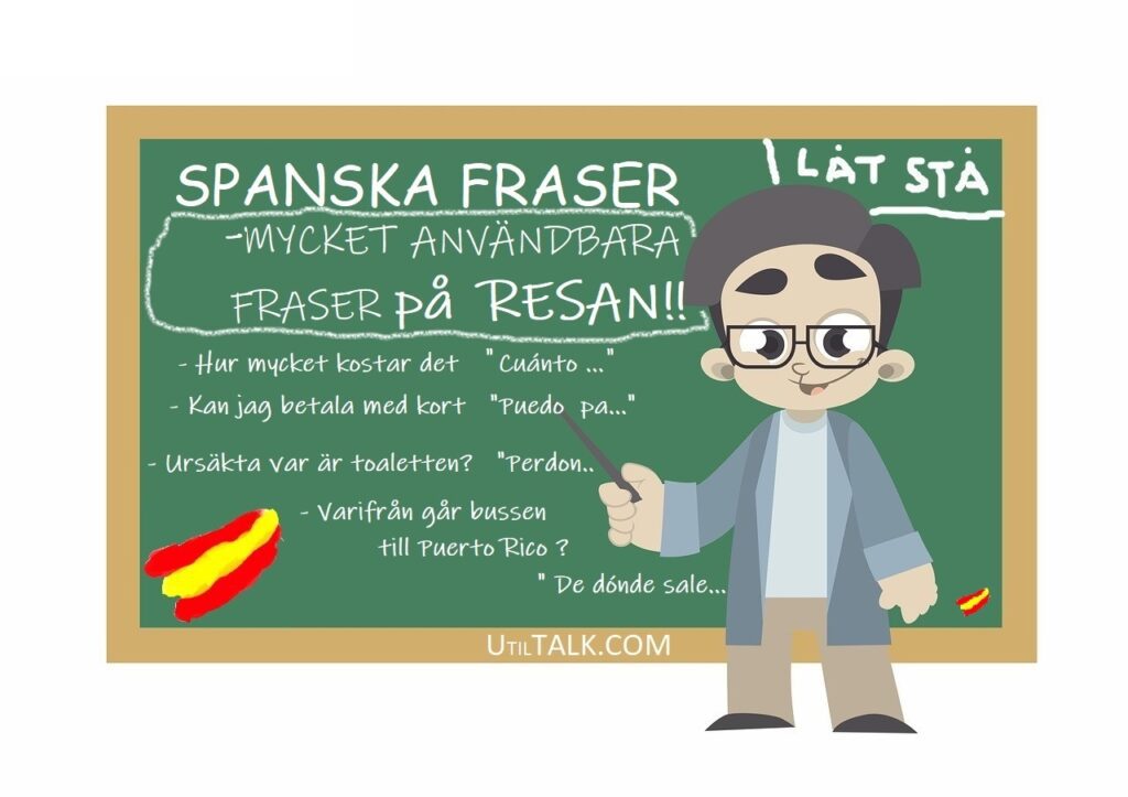 spanska fraser för resan och vardags